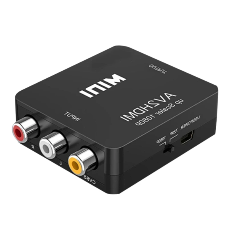 Преобразователь RCA в AV 1080P Mini CVBS видео аудио преобразователь адаптер PAL/NTSC для