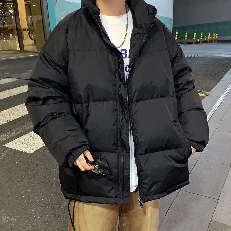 SimpleStand Мужская зимняя куртка на хлопковой подкладке свободного кроя в