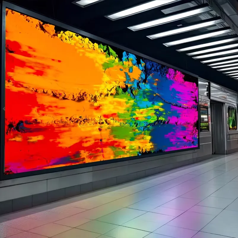 Встроенный рекламный экран P1.86 для торговых центров