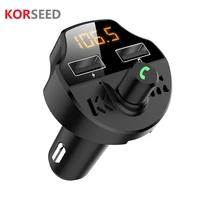 car bluetooth fm transmitter mp3 music u disk player multifunction handsfree audio receiver dual usb charger car kit accessories