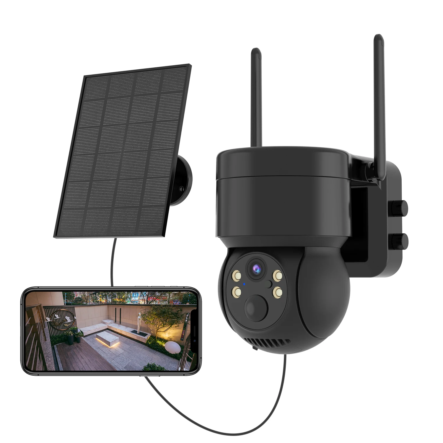 

IP-камера наружная беспроводная с Wi-Fi, 1080P, 7800 мА ч