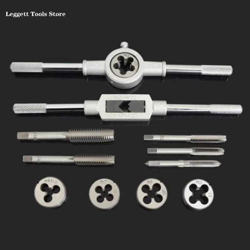 Набор гаечных ключей Tap And Die Pro 12/20 шт. M3/M12 ручной спиральный точечный прямой