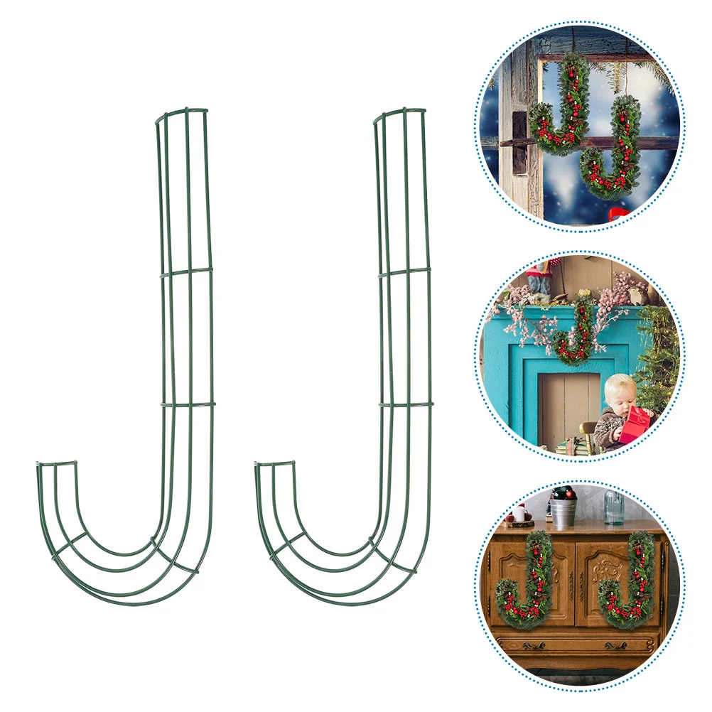 2 шт. Рождественский венок обруч гирлянда проволочная рамка металлическая