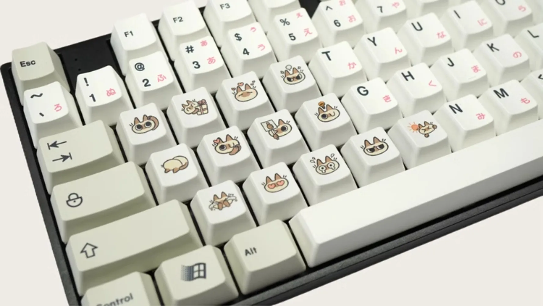 Колпачки для клавиш с милым мультяшным котом OEM R4 сублимированные колпачки из ПБТ