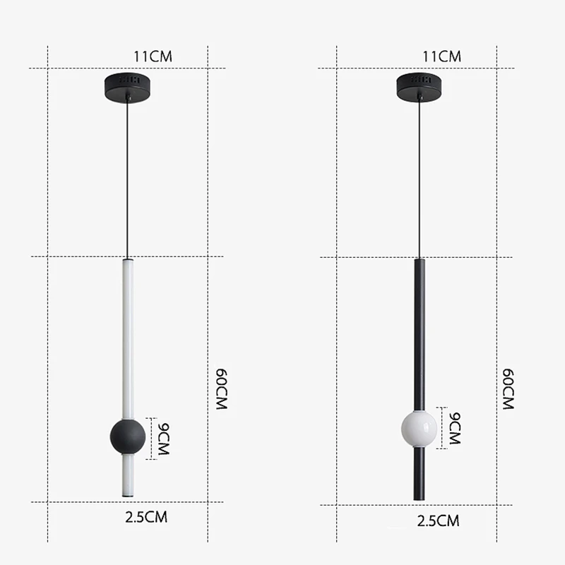 Nordic LED подвесные светильники для спальни прикроватный светильник гостиной AC 220 V