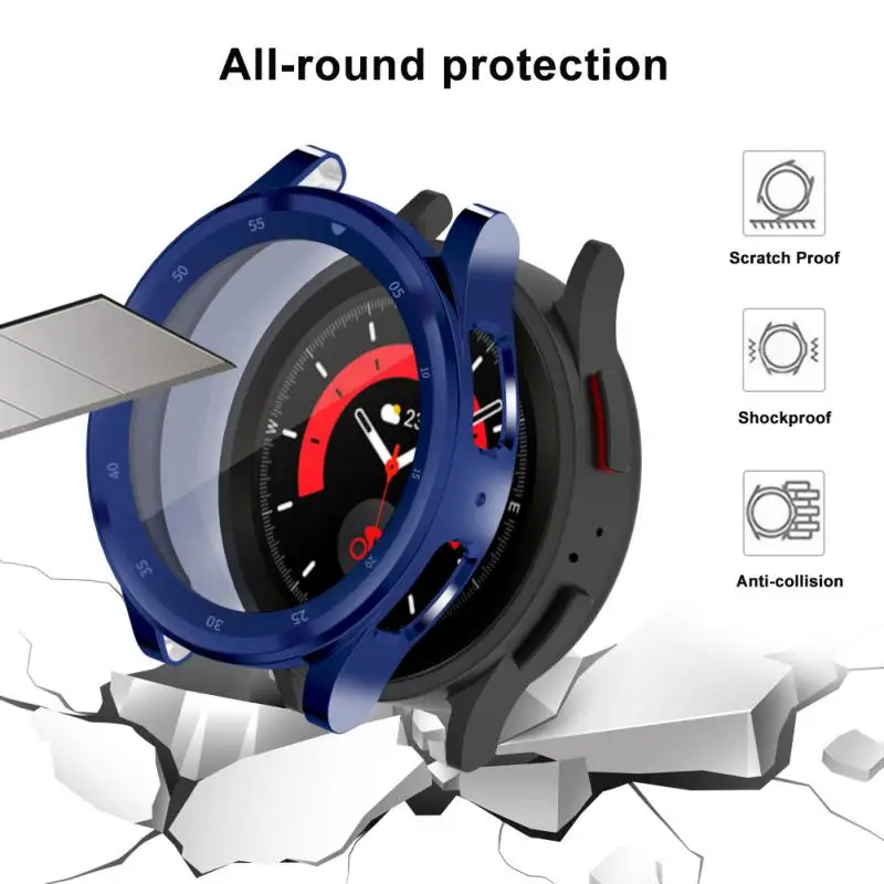

Pc Watch Protection Shell 45mm Screen Saver Shell Screen Protector Dustproof Screen Protector For Samsung Galaxy Watch5 Pro
