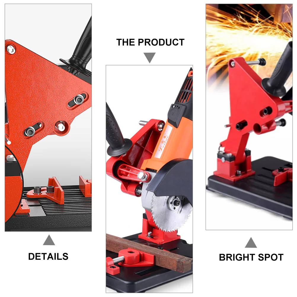 

Angle Grinder Bracket Cutting Machine Supplies Universal Stand Fixed Base Accessories Desktop Tools Metal Cutters