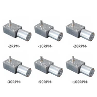 6v worm gear motor dc high torque low speed worm electric motor metal gear reverse self lock for automation equipment