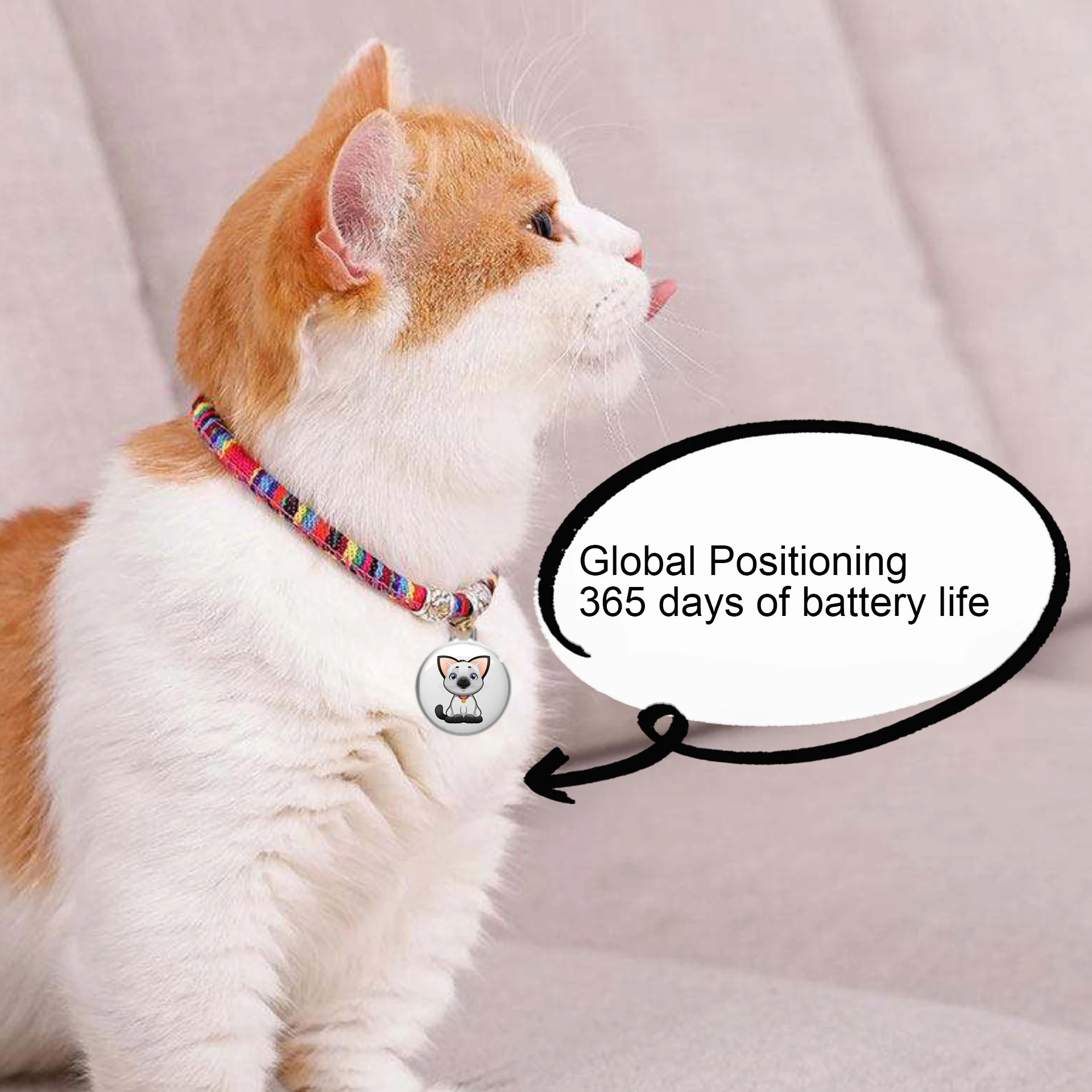 

Pet Gps Tracker Mini Tag Key Child Finder Smart Universal Cat Puppy Global Tracking Device Anti Lost Finder Pet Items