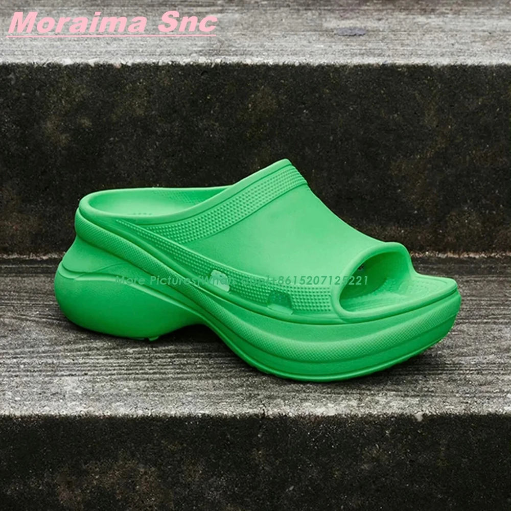 EVA Concise Flower Print Slippers Modern Designer Mixed Colors Daily Summer Ladies Newest Hollow Platform Shallow Fashion Shoes