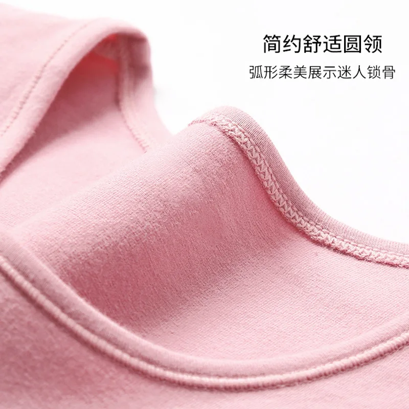 Autumn and Winter Pajamas Women's Thermal Underwear Suede Long Sleeve Undershirt Base Shirt Two-Piece Suit Home Wear