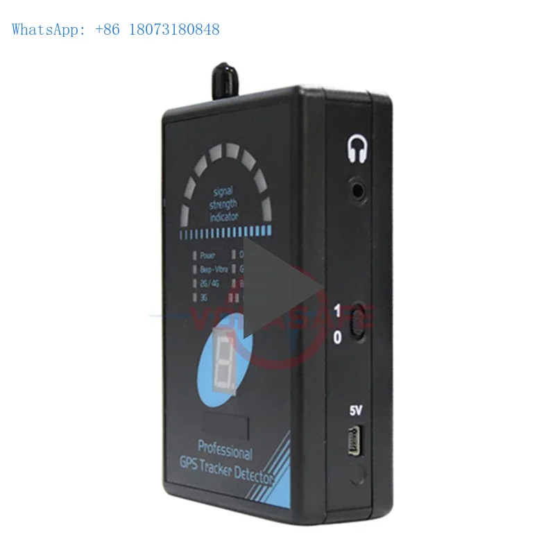 Vodasafe Мощный детектор GPS-слежения Детектор GPS-сигнала с 8-светодиодной индикацией