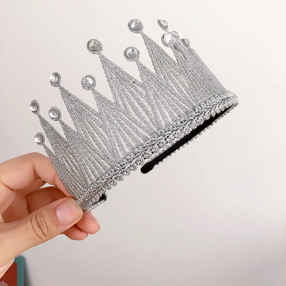 

Headbands For Kids Girl Princess Hairbands Yarn Crown Children Tiara Hairpin Child Hair Accessories