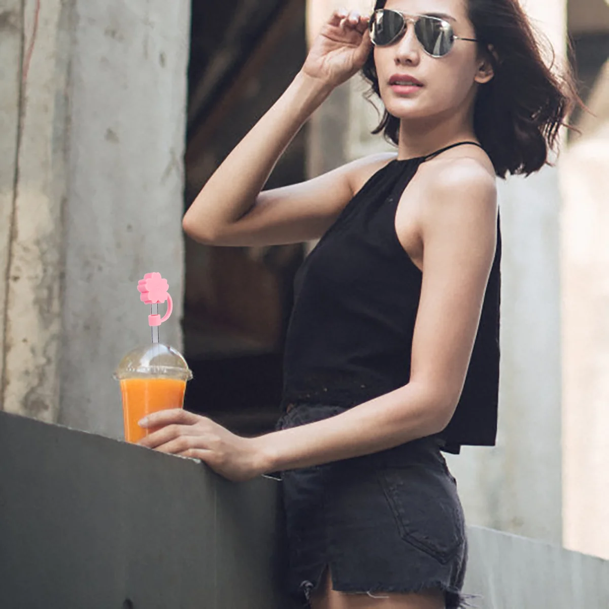 

Straw Cover Tips Silicone Covers Cap Straws Drinking Caps Reusable Protector Plug Plugs Tip Topper Cute Toppers Lids Metal