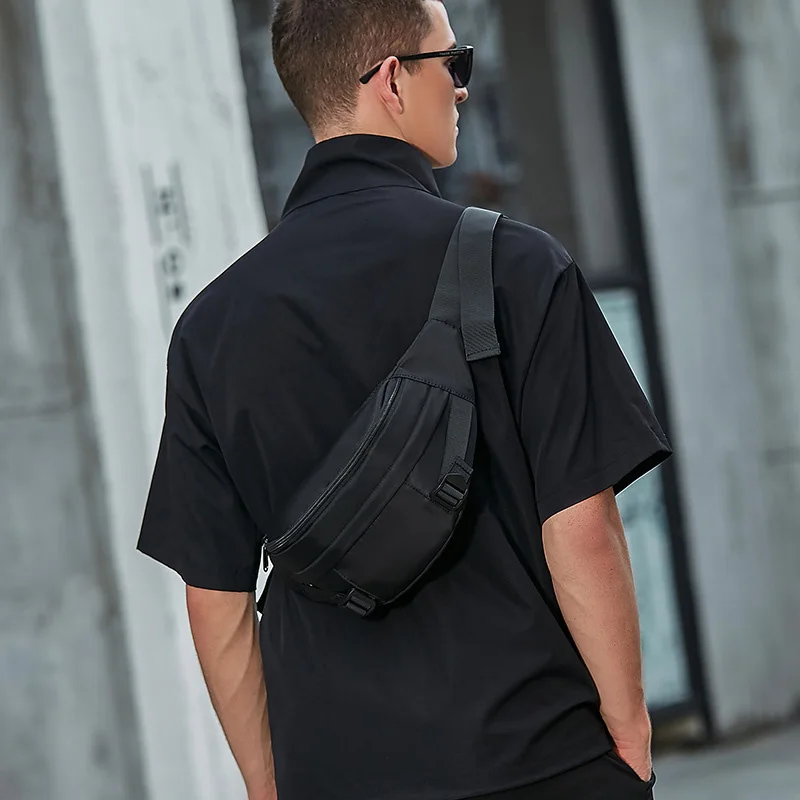 

2022 Men's chest bag men's crossbody bag sling casual tote messenger personality fashion trendy chest bag mobile phone bags