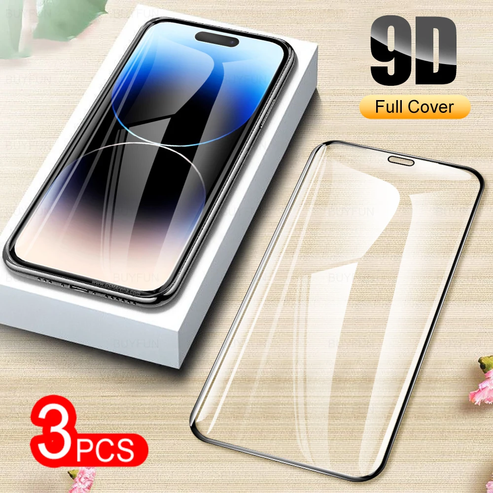 

Закаленное защитное стекло для iphone 14 Pro, 14plus, 14 Pro max, 3 шт.