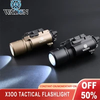 wadsn tactical x300 flashlight x300ultra scout light gloc19 ar15 rifle weapon light airsoft hunting pistol light for picatinny