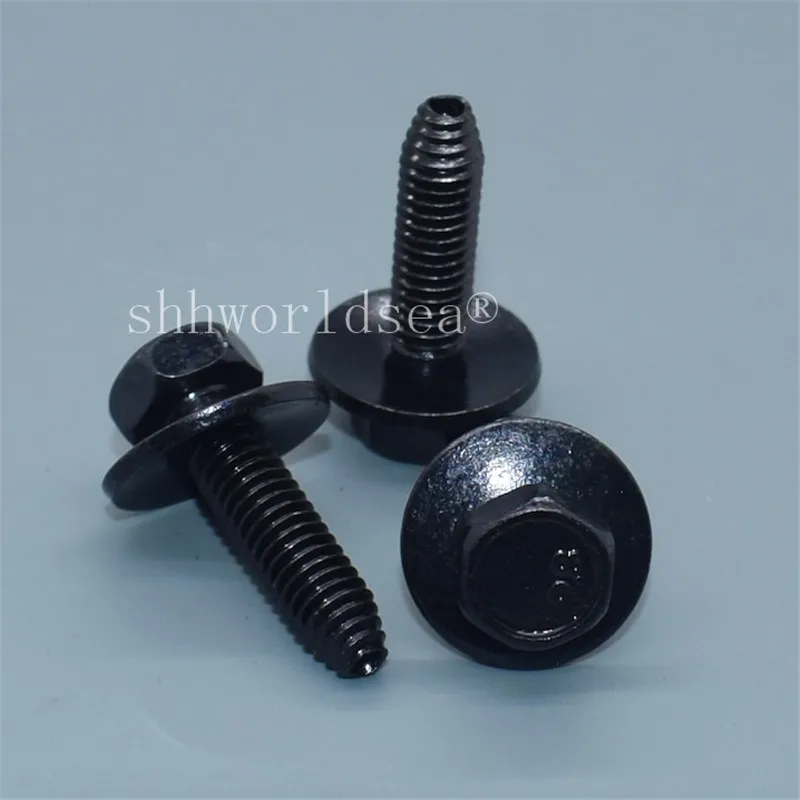 Shhworldsea 100 шт. 6 мм шестигранный винт для GM 11503834 20351035 автомобильный металлический