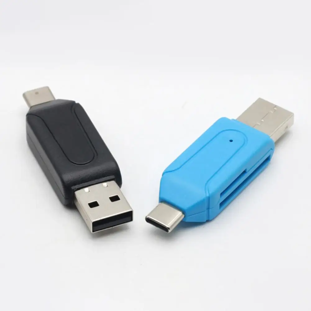 

Lightweight Portable 2 in 1 USB Type-C TF SD-Card Extension Reader for Desktop TF Card Reader SD-Card Reader