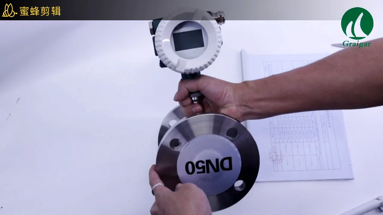 

DN50MM Turbine Flowmeter Stainless Steel Liquid Flow Meter 4~20mA Putput with LCD Display Flange Connection