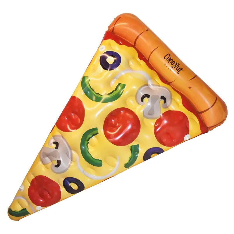 

Pizza Slice Pool Float -74x44" Water Inflatable Lounge, Anti-Leak, Durable, Connectible, Party Accessory