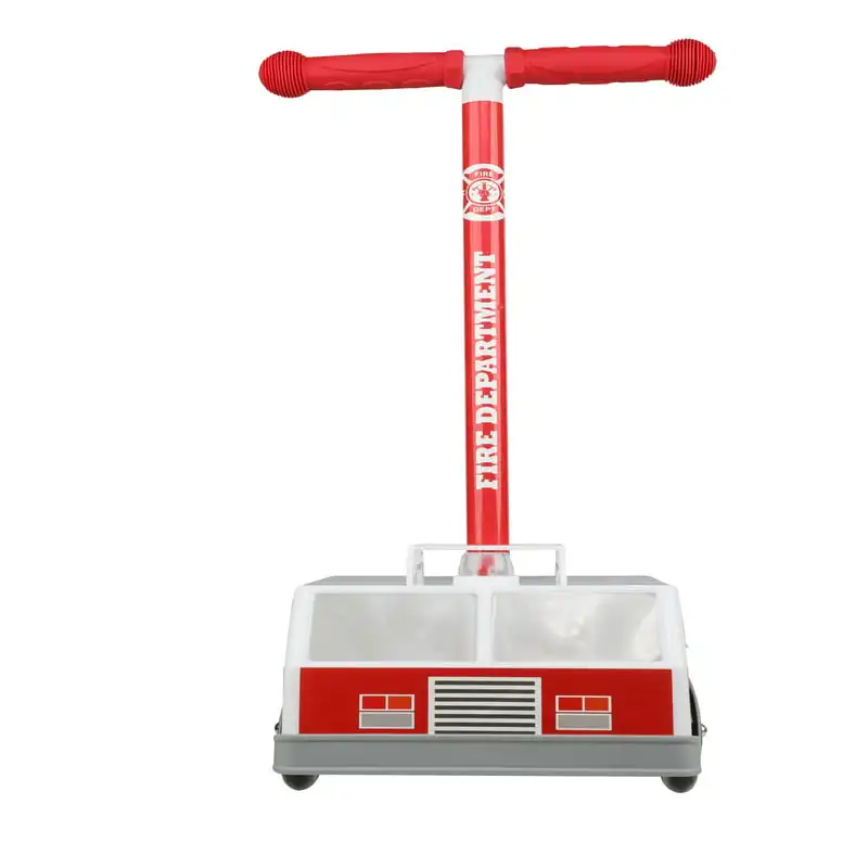 

Fire Truck 3D Scooter with 3 Wheels and Tilt to Turn- Red, Boys and Girls Ages 3+, Weight 75lbs, Foot-Activated Brakes