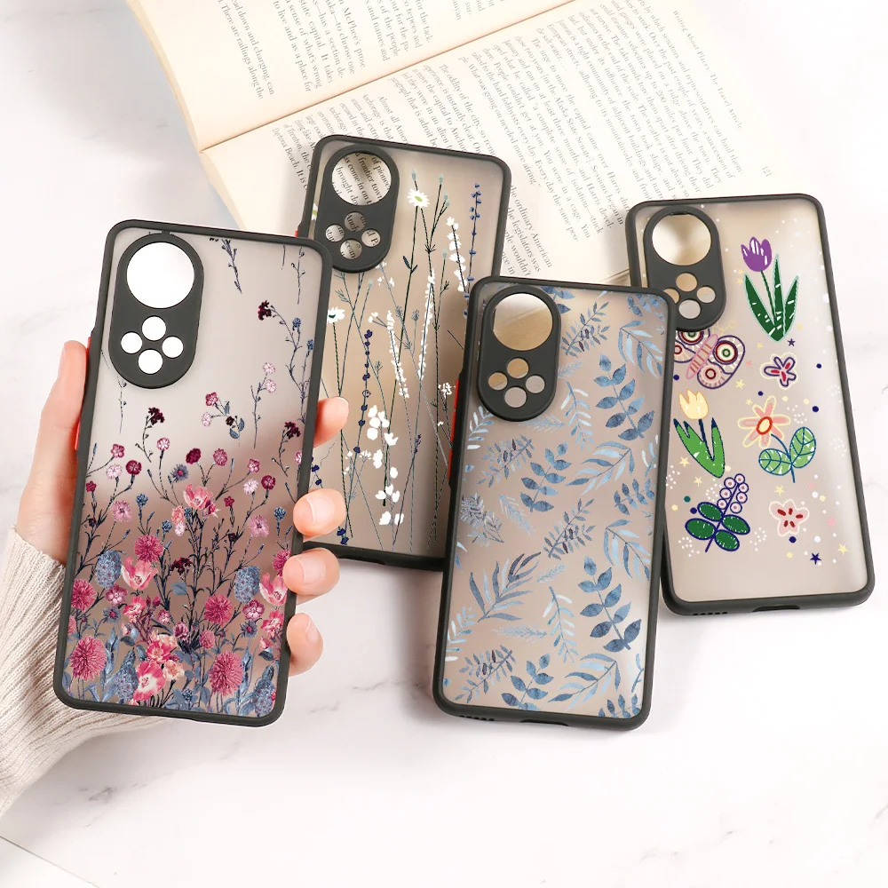 

Honor 50 Case For Huawei P30 Lite P40 Pro Case Aesthetic Funda Honor 10i 10X Lite 20 30 50 SE 8X 9A 9X P Smart 2021 Matte Covers