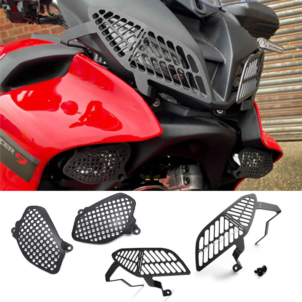 

Motorcycle Head Light Protection Grill Cover Matte Black Headlight Protector Guards For Yamaha Tracer 9 Tracer9 GT 2021 2022
