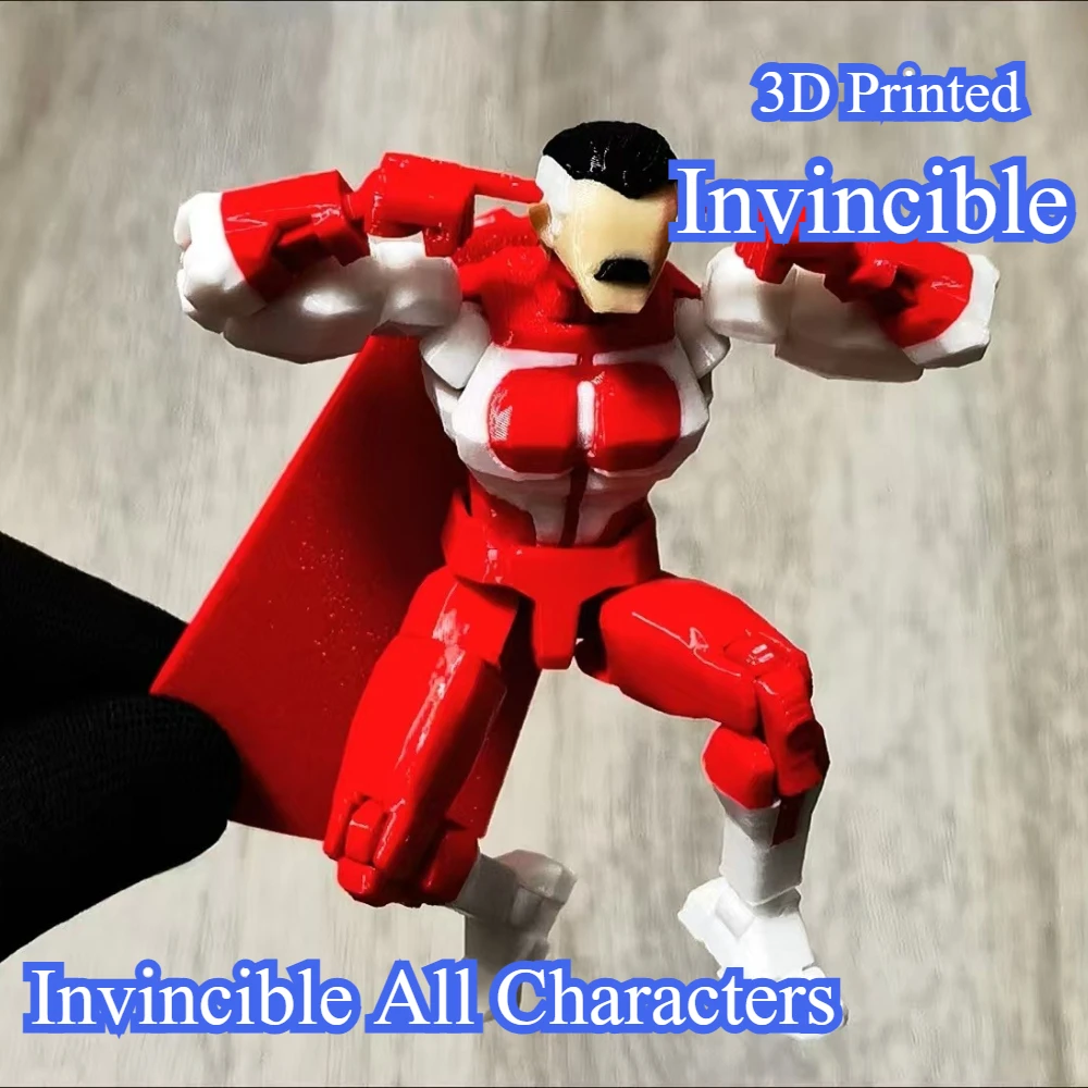 Фото 3D-печатная фигурка Blue-Masked Invincible T13 Dummy13 с множеством подвижных суставов, изменяющая форму, настраиваемая игрушка-подарок №4