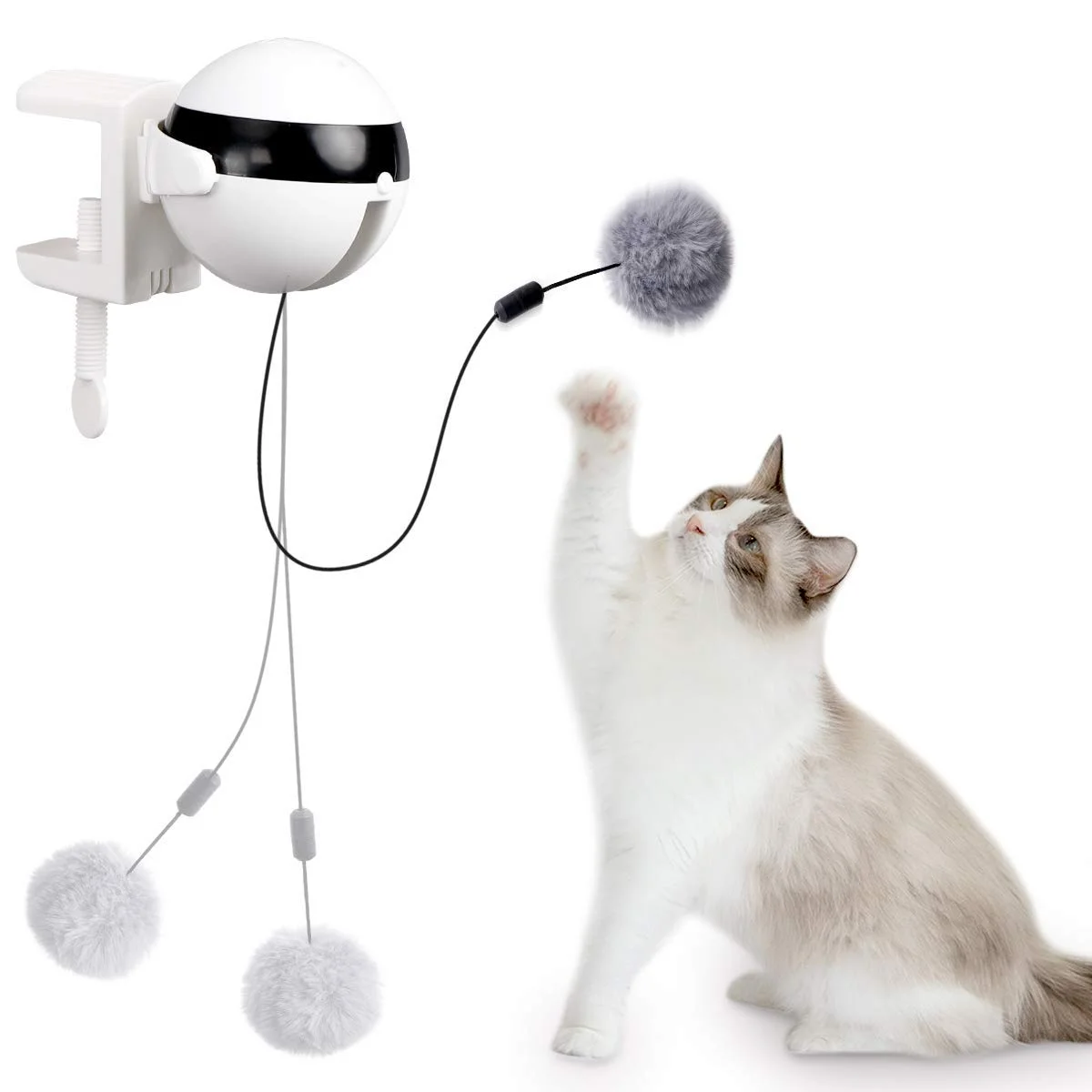 

Automatic Cat Toy Ball Electric Lifting Interactive Self Playing Teaser Puzzle Smart Pet Cat Ball Toys Supplies for Cats Kitten