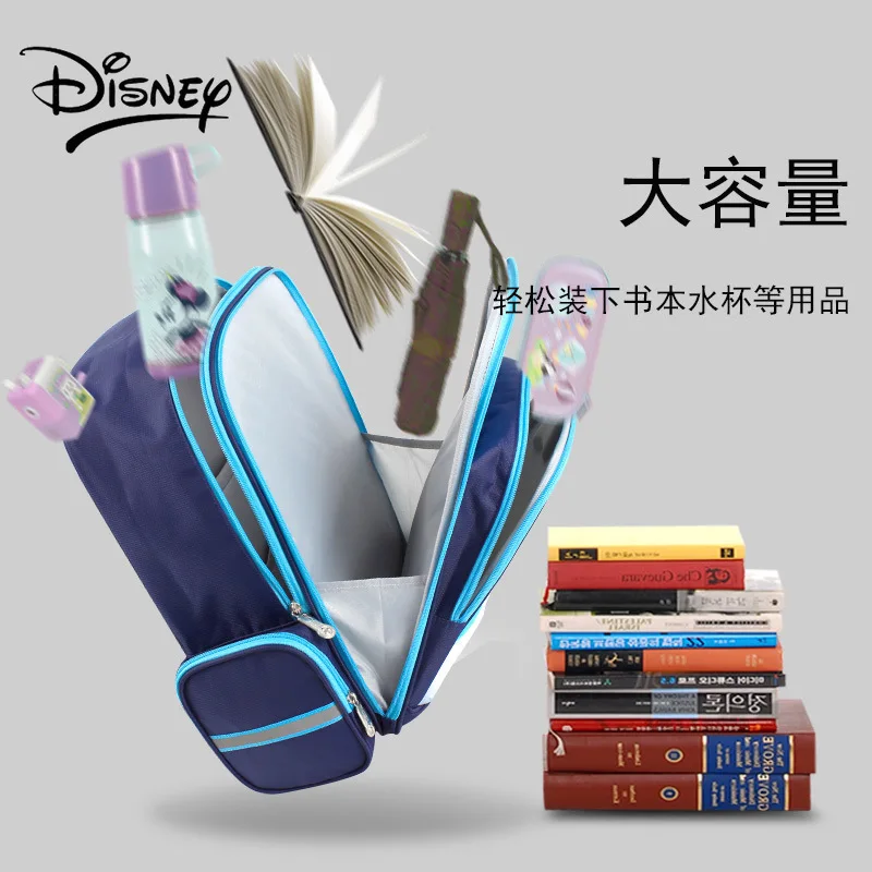 Disney's New Cartoon Mickey Bag Cute Minnie Protection Back Children's Lightweight Large-capacity 1-6 Grade Student Backpack