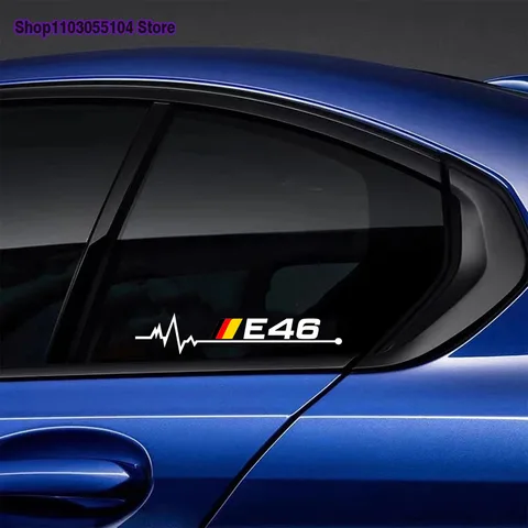 Наклейки на окна автомобиля для bmw E30 E34 E36 E39 E46 E60 E87 E90, 2 шт., автомобильные аксессуары