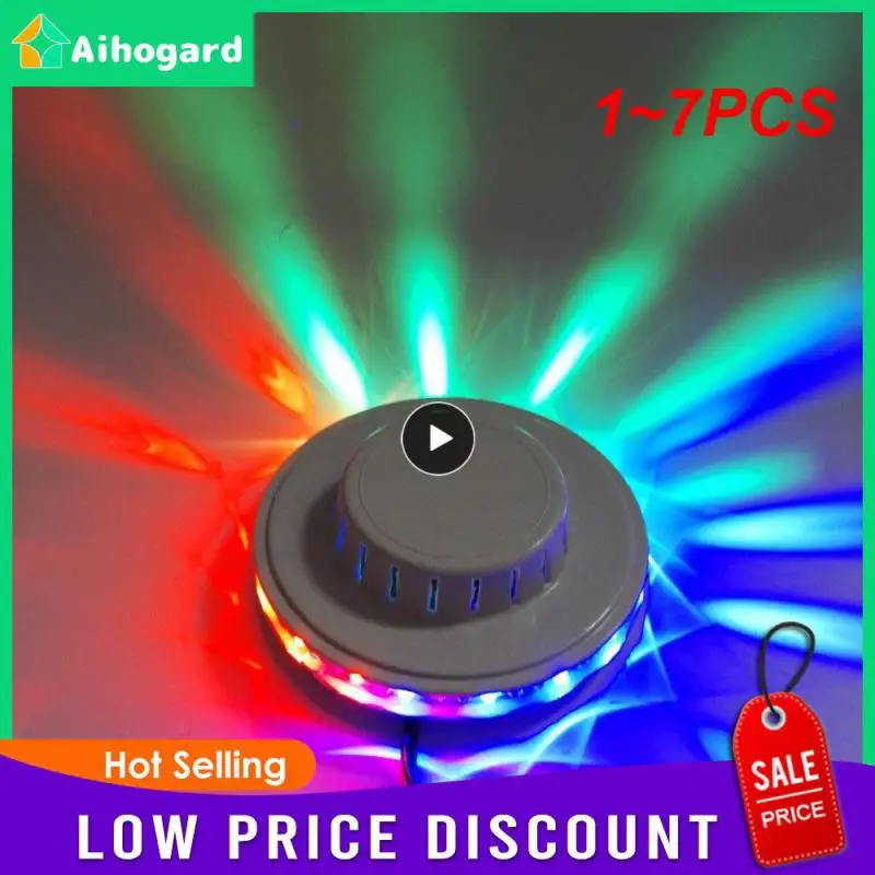 

1~7PCS USB RGB Party Light Sound Activated Rotating Disco Light LED Ball Stage Effect Strobe Lamp KTV Bar Party Decoration
