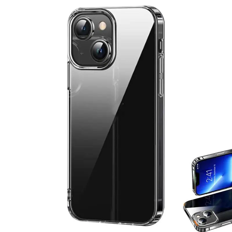 

Protective Case Super Thin For IPhones13 Clear Anti-drop Protection Cover Transparent Shockproof Back Shell For Smart Phones