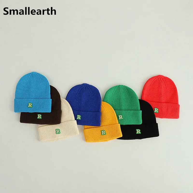 

New Autumn Winter Crochet Baby Hat Casual Girls Boys Cap Warm Knitted Kids Beanies Toddler Cap Infant Accessories Children Hats