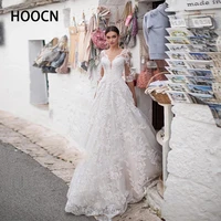 herburnl luxury wedding dress half sleeve sheer sweetheart neck tulle appliqu%c3%a9s gorgeous fall new prom bride princess dress