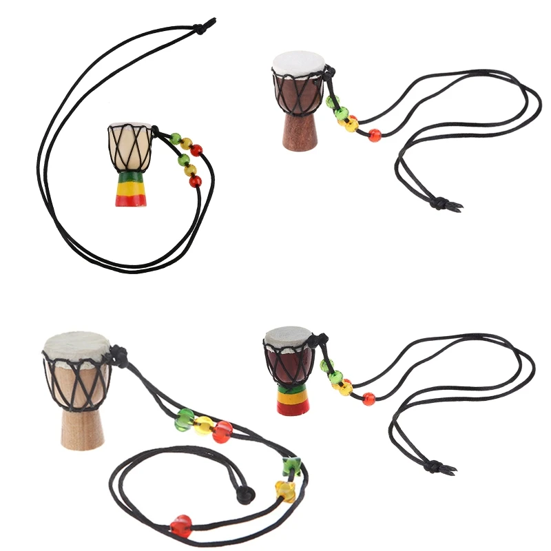 

HXBB Classic Djembe Pendant Mini Hand Drum Hanging Ornament Gift Supplies