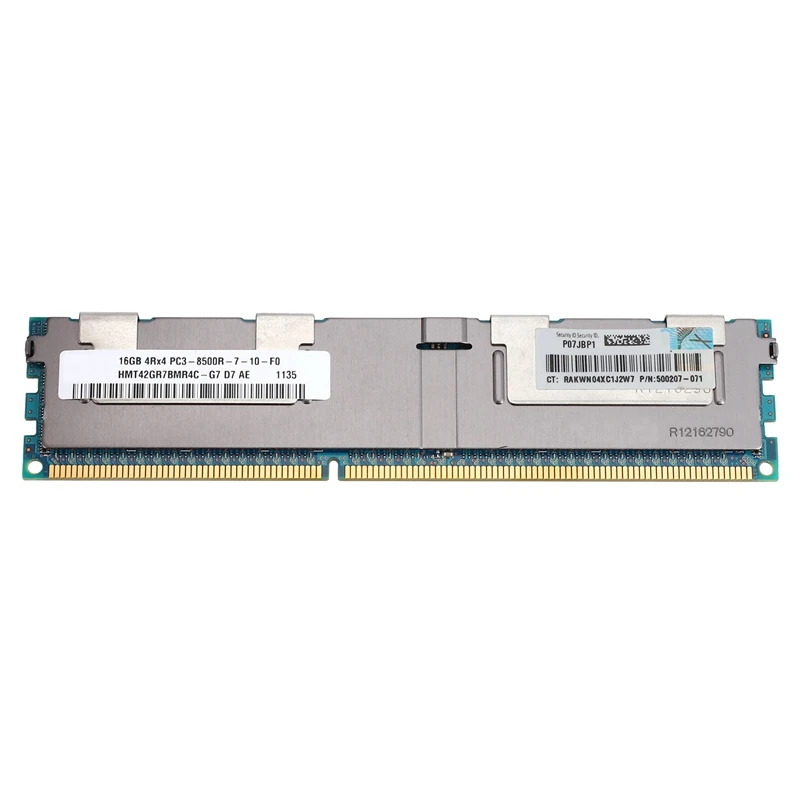 4x16GB PC3-8500R DDR3 1066Mhz CL7 240Pin память ECC REG RAM 1,5 V 4RX4 RDIMM RAM для серверной рабочей станции