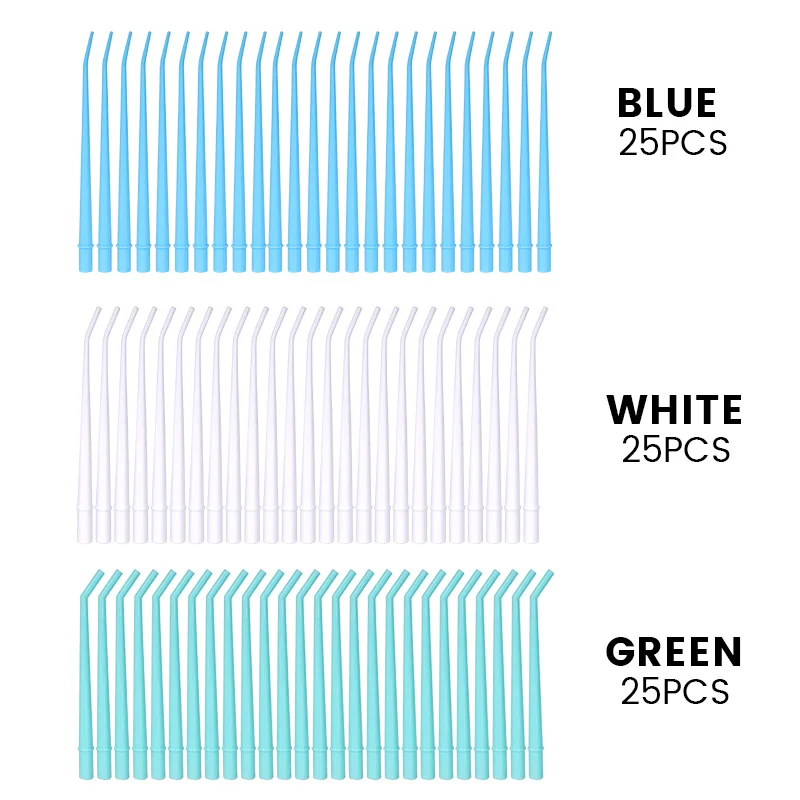 100 шт. Одноразовый стоматологический хирургический аспиратор слюнятие локтя