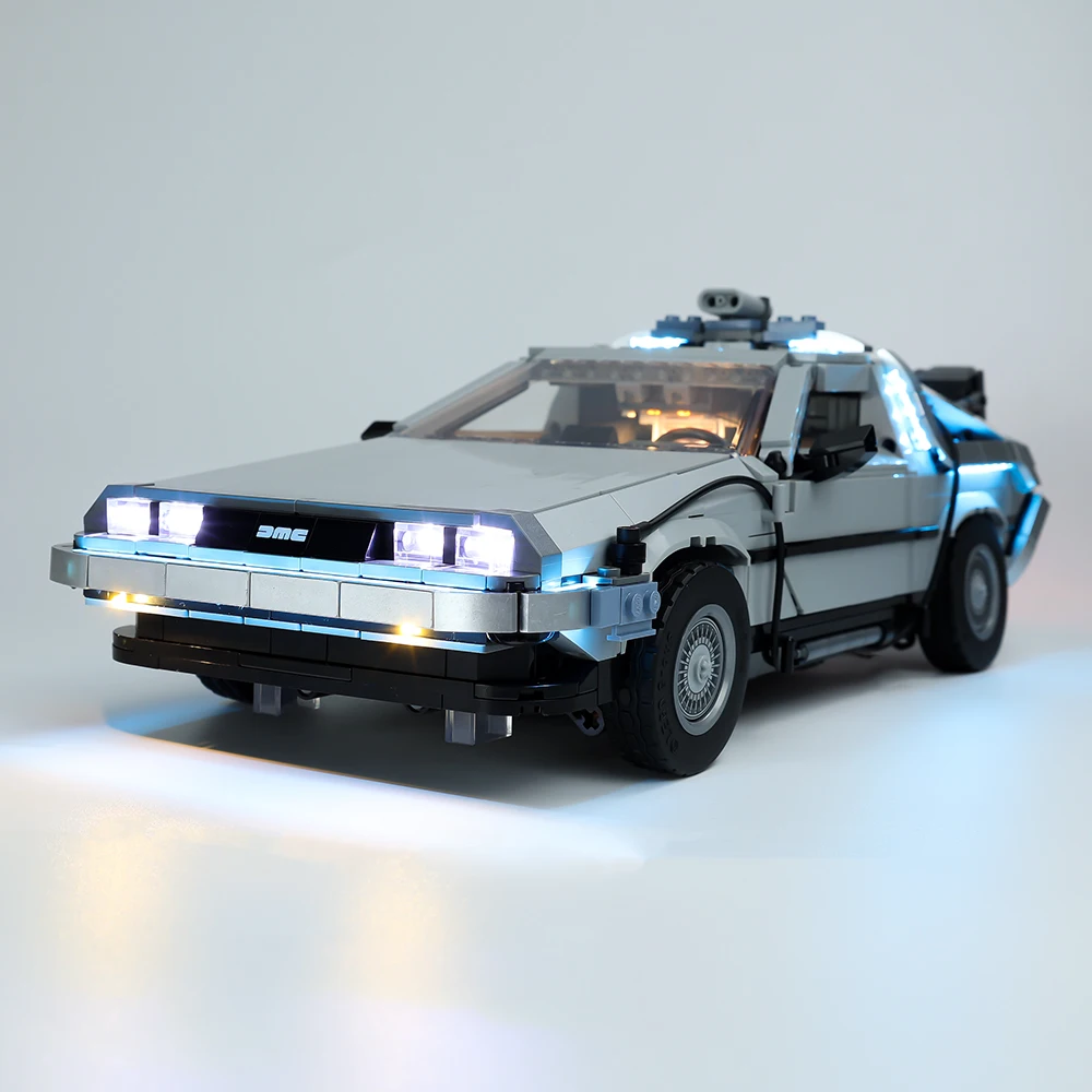 Набор со светодиодным освещением для творца Delorean Назад в будущее машина времени