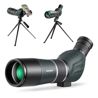 kf concept 20 60x60 hd spotting scope bak4 45 degree for viewing wildlife scenery with phone clip tripod bag eyepiece monocular