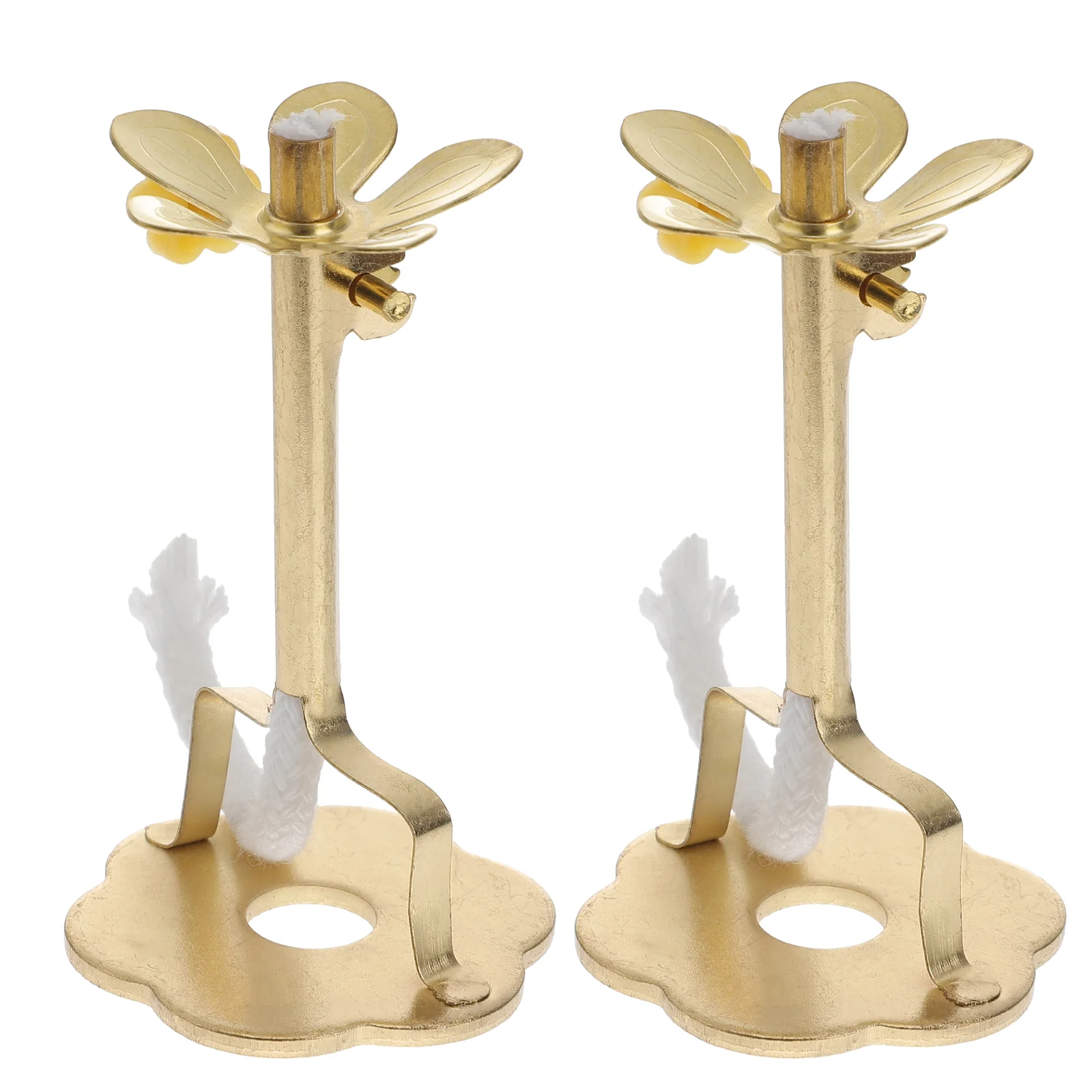 

2 Pcs Lamp Holder Lavender Candles Home Telescopic Wick Stand Bracket Ornament Cotton Thread