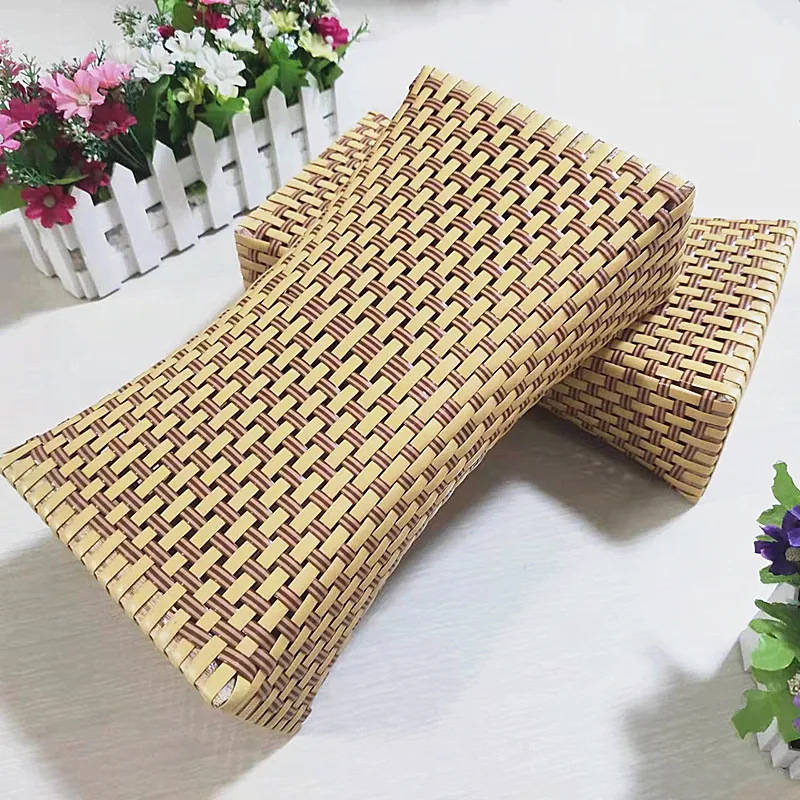 

Teng Woven Pillow Cool Pillow Summer Cool Pillow PE Teng Woven Cool Pillow Hollow Cool Pillow Bamboo Woven Sweat Steam Pillow