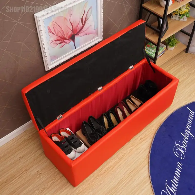 Storage stool storage can sit sofa rectangular box multi-function fitting room bench |