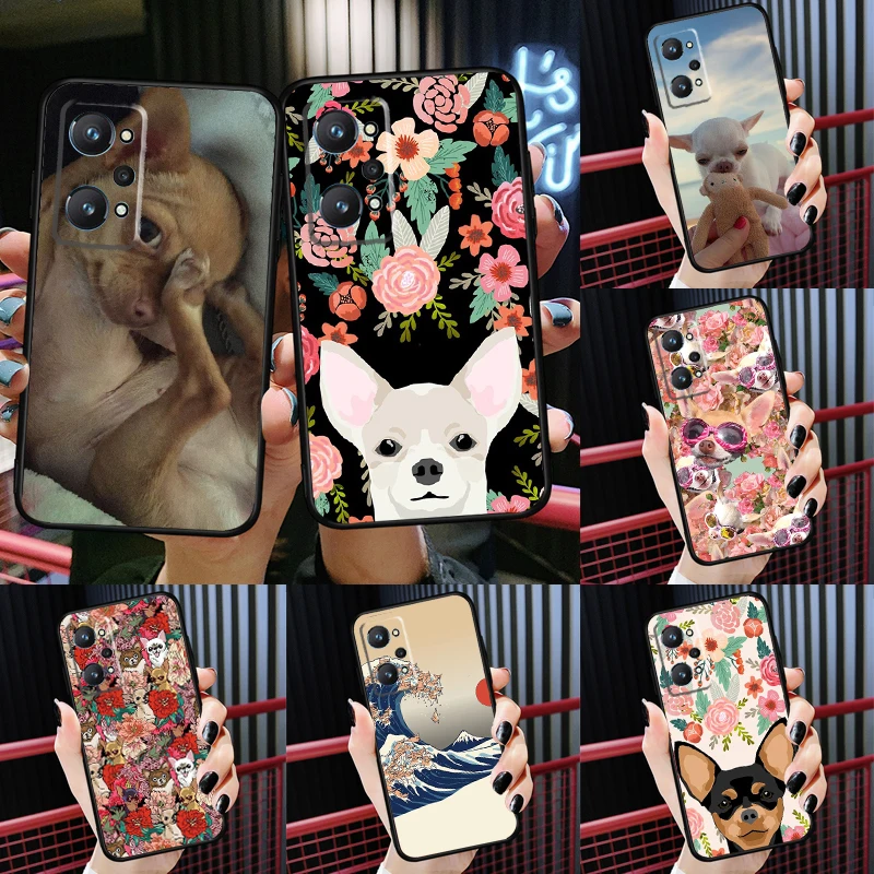 

Chihuahua Dog For Realme GT 2 Pro GT Neo 2 Master 8 Pro C21 C3 Case For OnePlus 9 10 Pro 9R Nord2 Cover