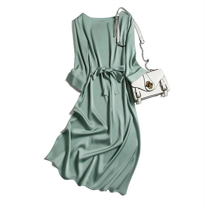 Шифоновое платье с принтом новые женские ретро платья-рубашки коротким рукавом и