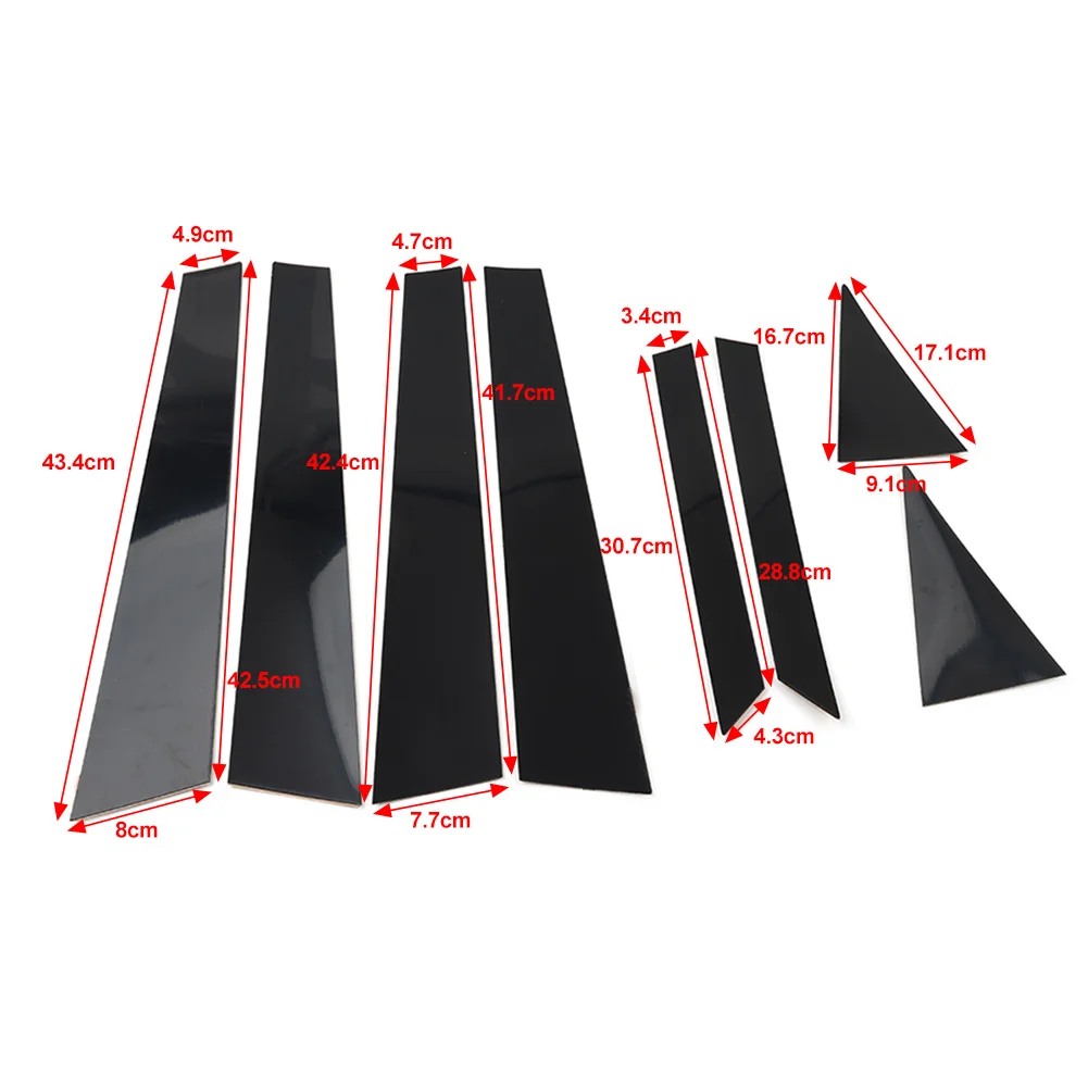 8x комплект накладки на стойку окна двери автомобиля для Hyundai Elantra Avante 2007 2008 2009 2010