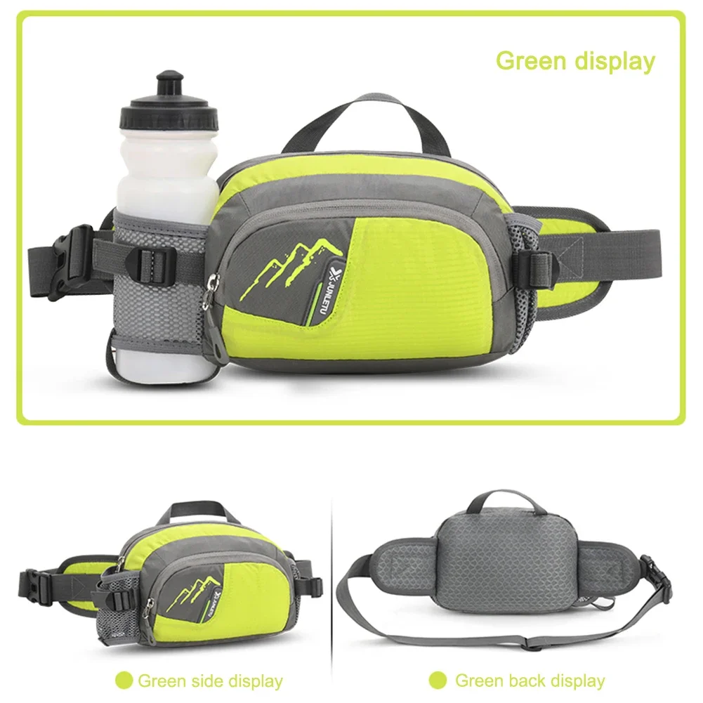 

Поясная сумка для пеших прогулок, нейлоновый кошелек на пояс для бега, сумка-слинг с держателем для бутылки, водонепроницаемая, для велоспорта, бега