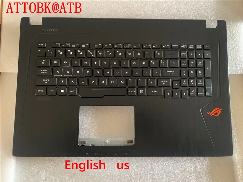 Новая русскаяанглийская клавиатура для ноутбука Asus GL753 GL753VD GL753VE FX753 FX753VD с подсветкой и крышкой C (art.: 3920cf28b994f) - 3920cf28b994f