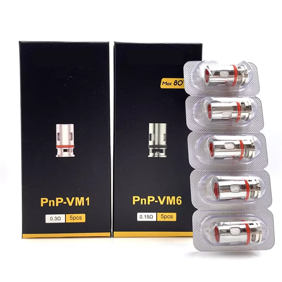 Оптом 5 шт. PNP катушка VM1 TR1 C1 VM3 VM4 VM5 VM6 0.3ohm 0.6ohm сетчатые катушки для VOOPOO VINCI X R Argus Vsuit
